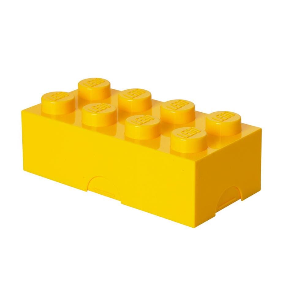 Boîte à Lunch 8 Blocs - 10 x 20 x 7,5 cm - Jaune