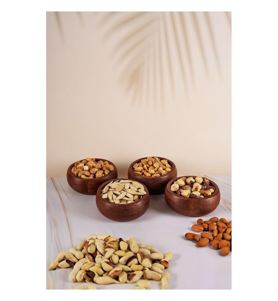 Lot de 4 bols à sauce - Marron foncé