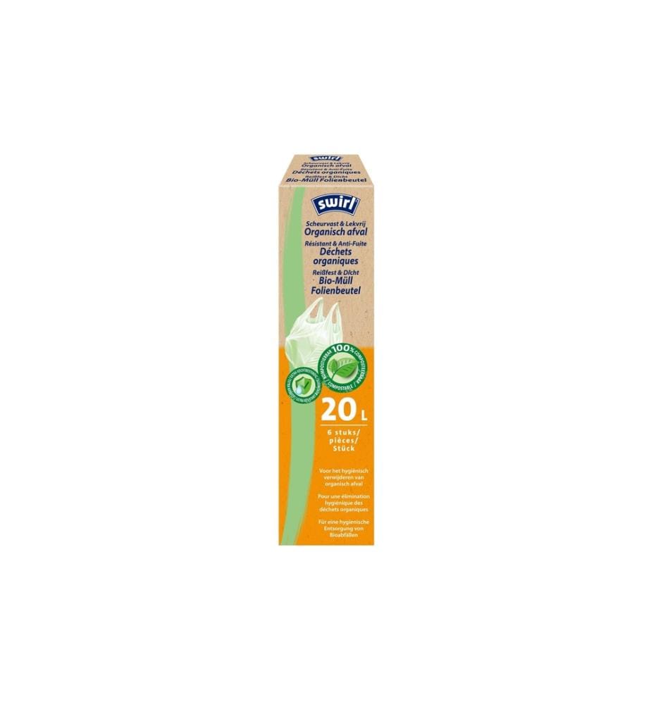 SWIRL - Sacs poubelle pour déchets verts 20 l, 6 Pièce/s