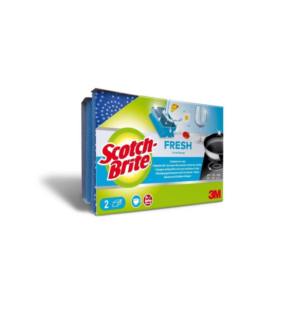 Scotch-Brite - Éponge Scotch-Brite - Fresh 2 Pièce/s