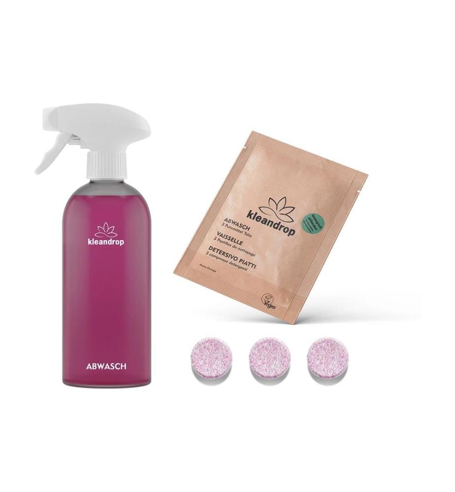 KLEANDROP - Liquide vaisselle Kit de démarrage 3 Pièce/s