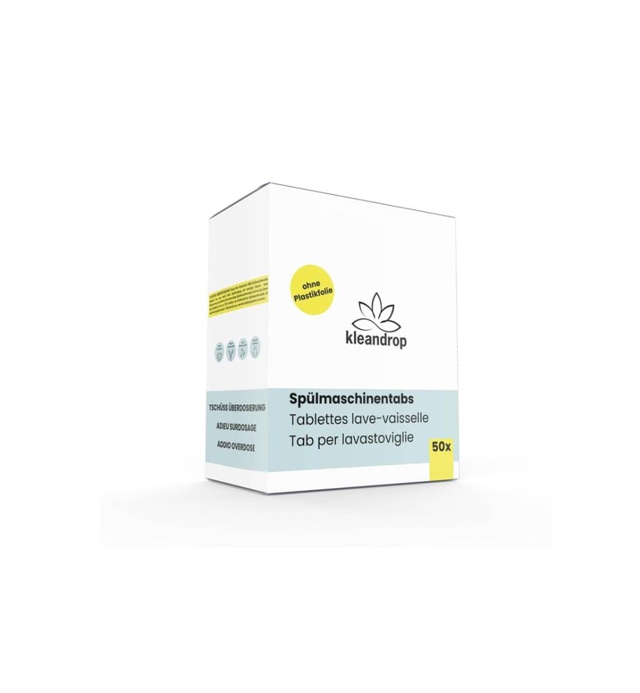 KLEANDROP - Détergent pour lave-vaisselle Pastilles pour lave-vaisselle 50 Pièce/s