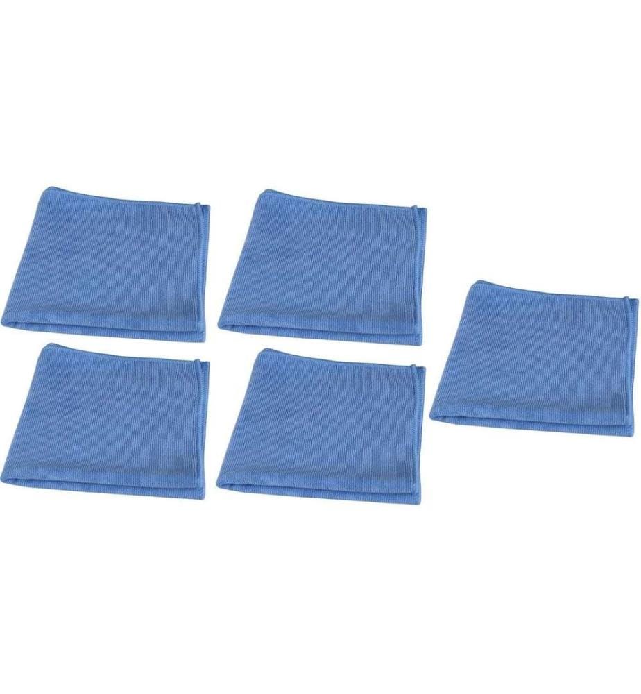 EDI BAUR - Chiffon de nettoyage en microfibre Long Life 5 Pièce/s, Bleu