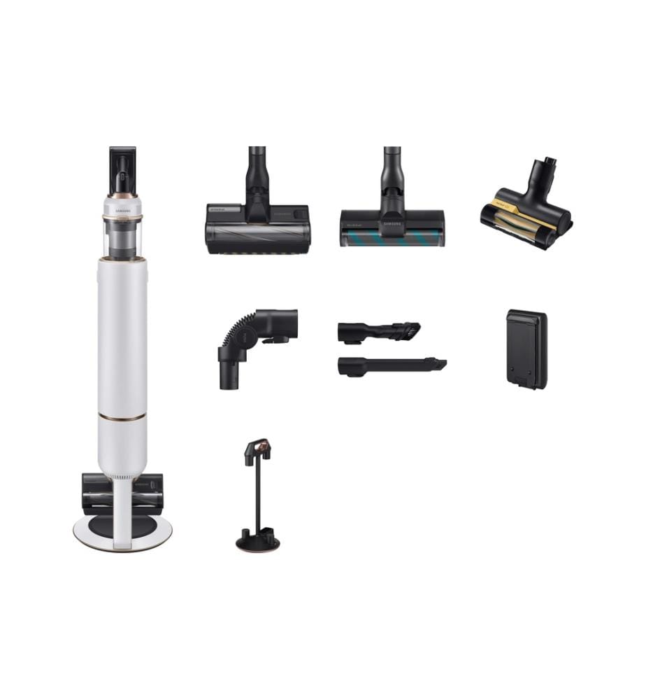 SAMSUNG - Aspirateur à manche sans fil Bespoke Jet Plus Complete VS20B95843W/SW