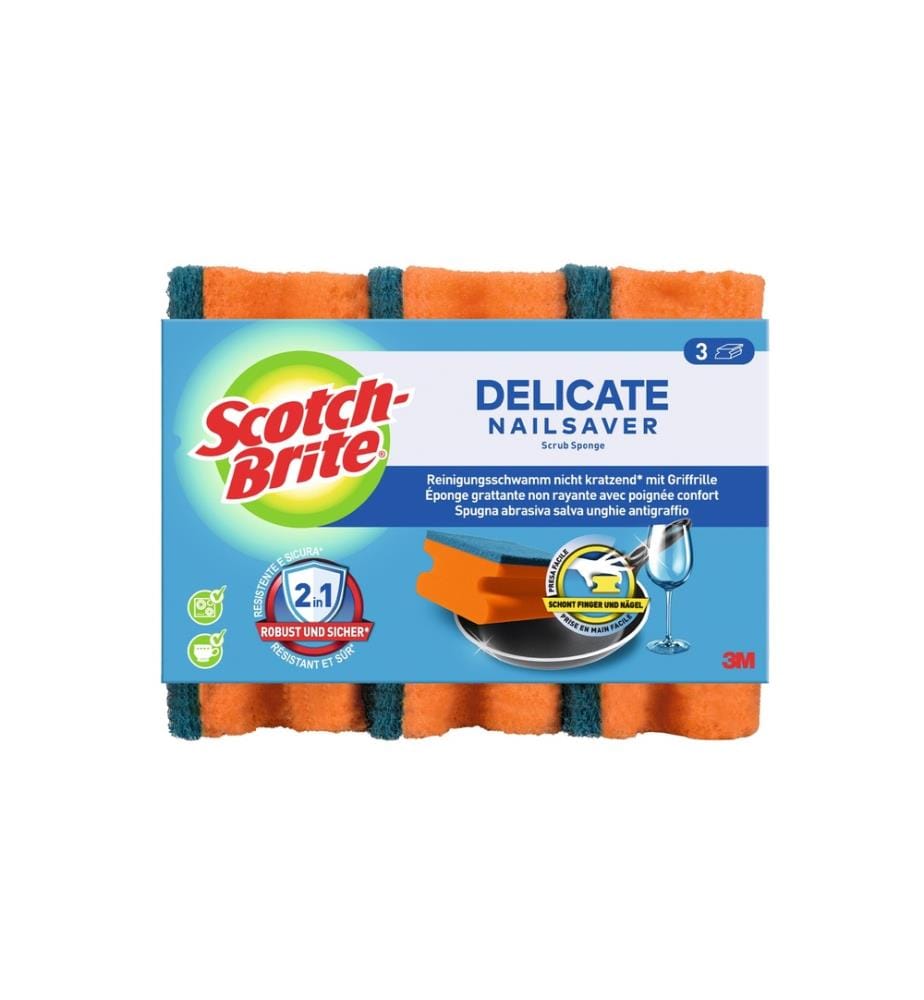 SCOTCH-BRITE - Éponge Delicate 3 Pièce/s