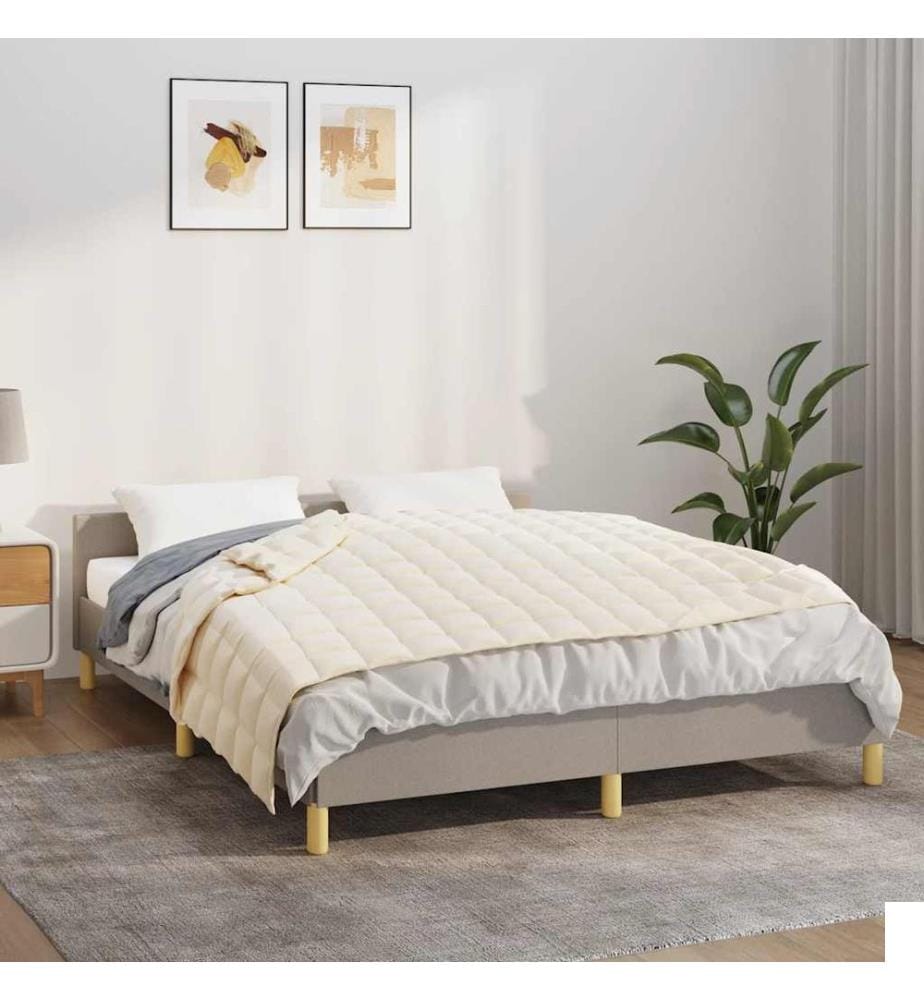 Couverture lestée Crème clair 120x180 cm 5 kg Tissu