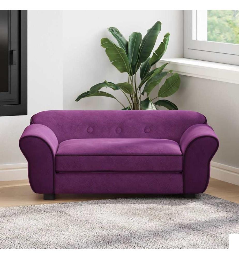 Canapé pour chien Bordeaux 72x45x30 cm Peluche