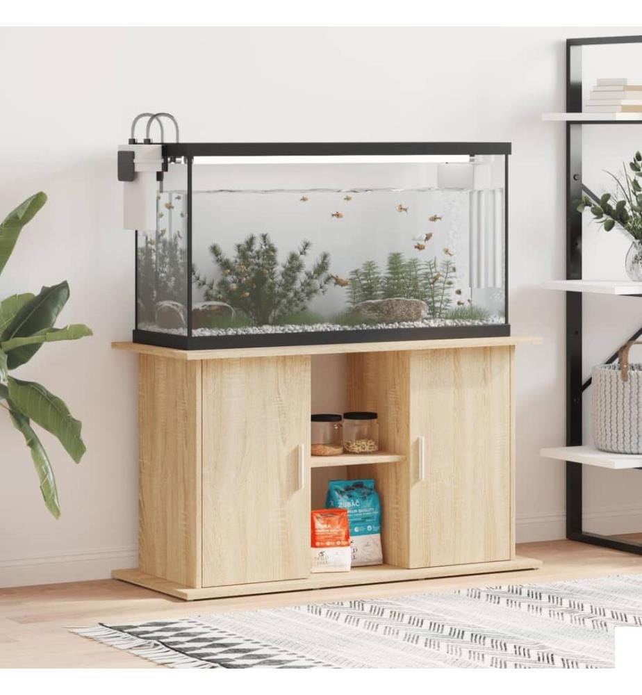 Support d'aquarium Chêne Sonoma 101x41x58 cm Bois d'ingénierie