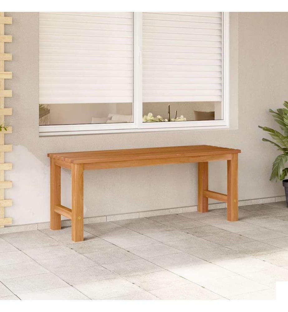 Banc de jardin 114 cm bois de teck solide