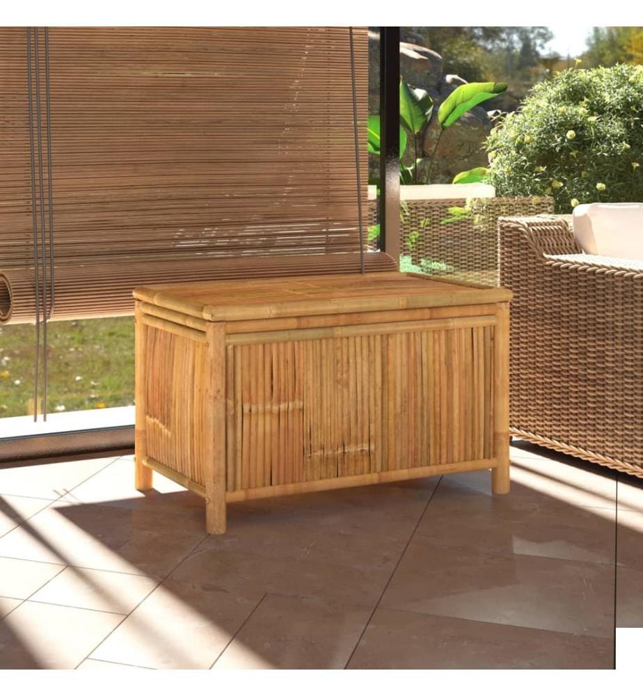 Boîte de rangement de jardin 90x52x55 cm Bambou