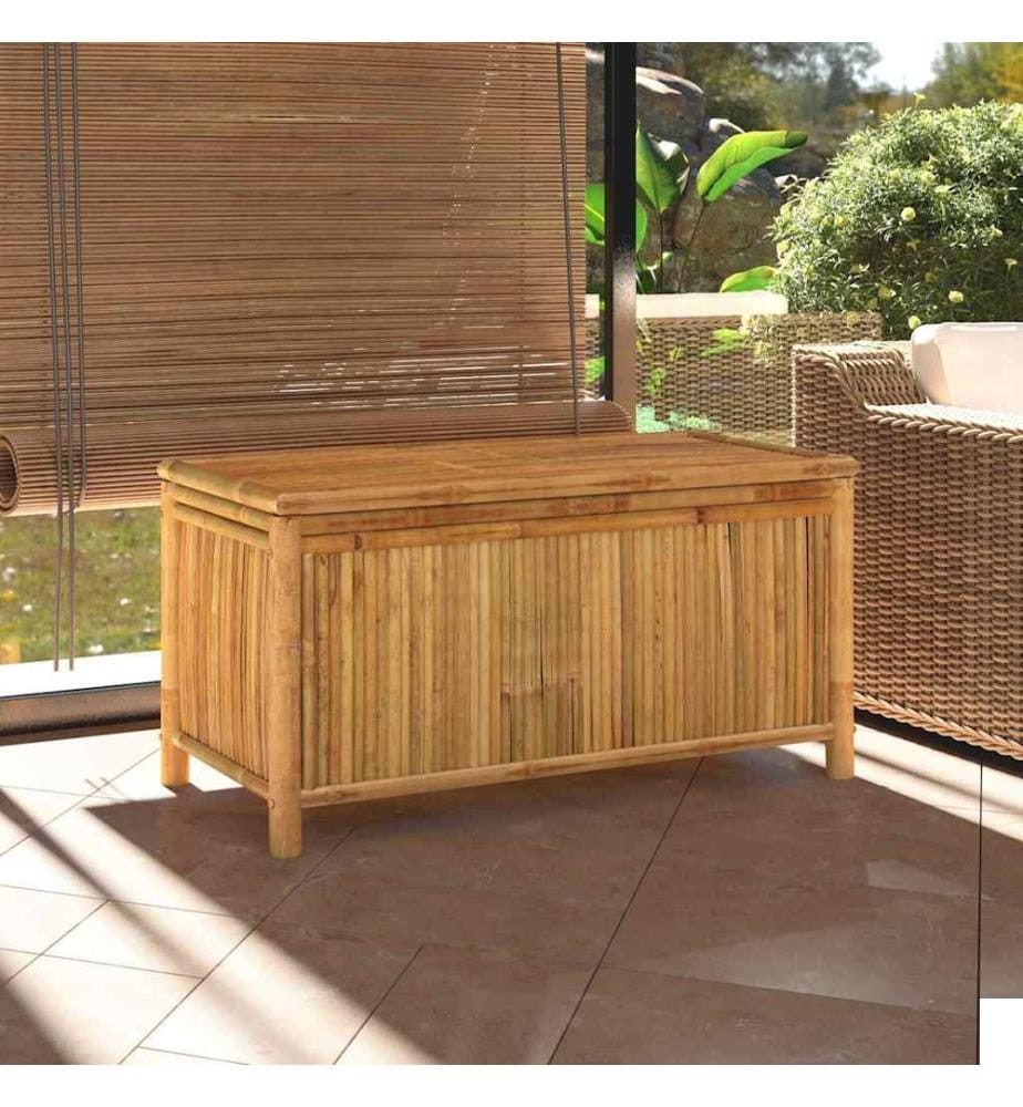 Boîte de rangement de jardin 110x52x55 cm Bambou