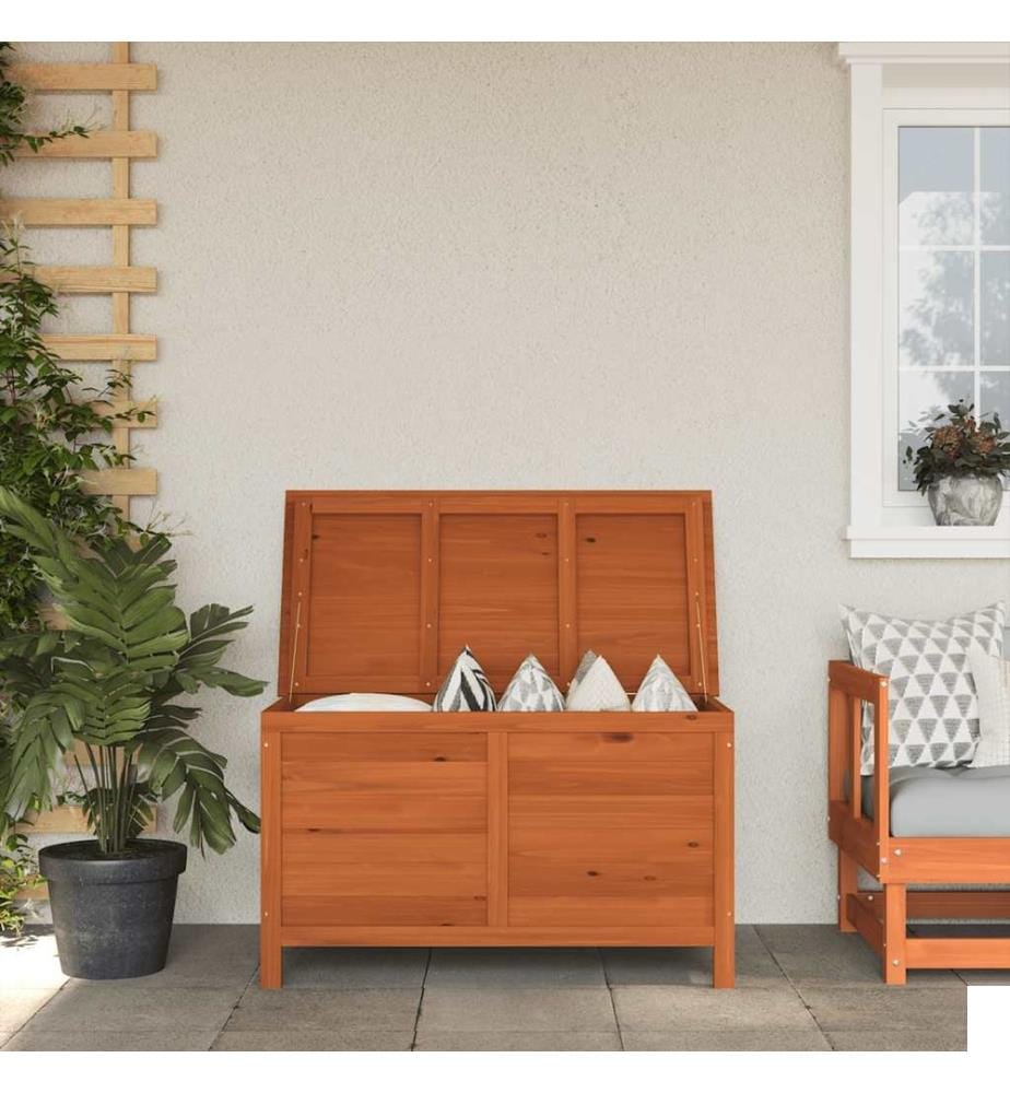 Boîte de rangement de jardin 99x49,5x58,5 cm bois massif sapin