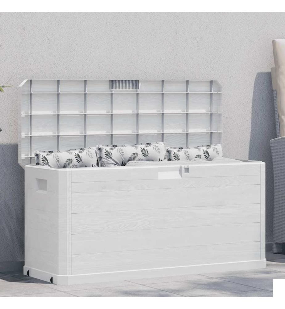 Boîte de rangement de jardin 280 L Gris clair