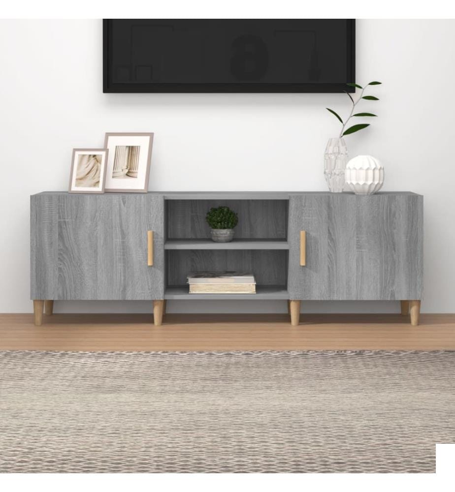 Meuble TV Sonoma gris 150x30x50 cm Bois d'ingénierie