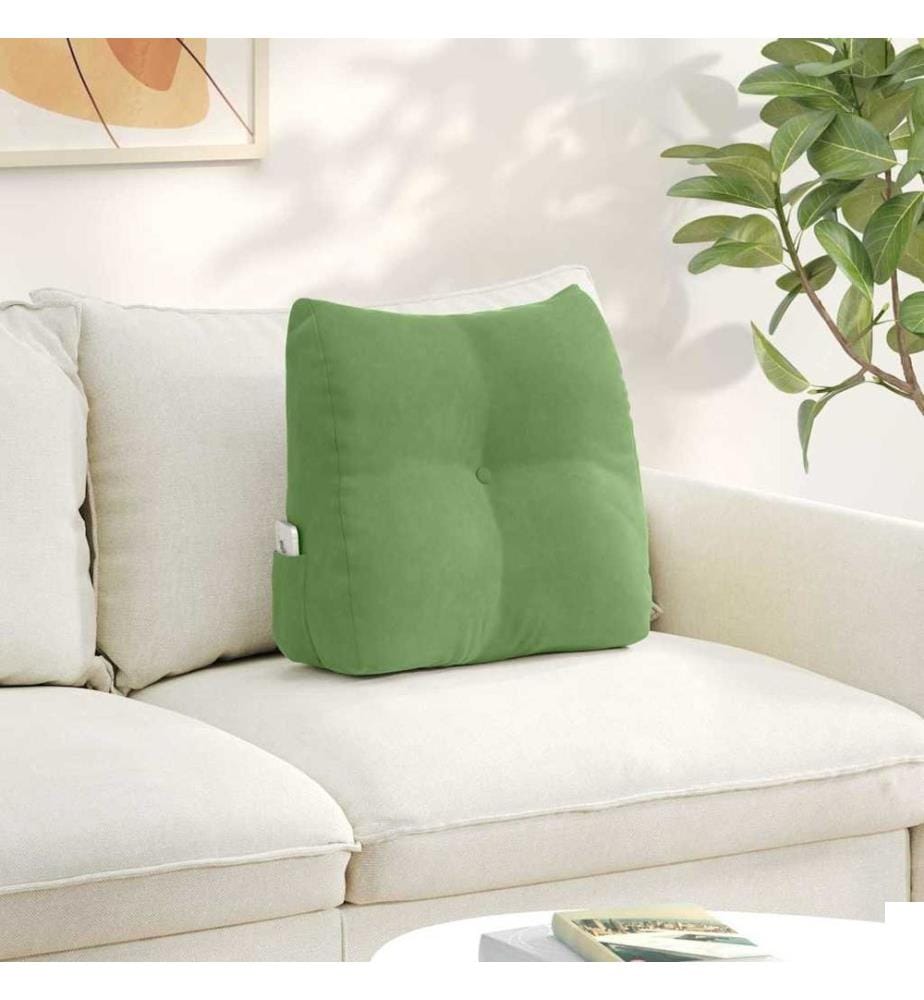 Coussin de Dos Vert clair 45 x 24 x 50 cm Velours