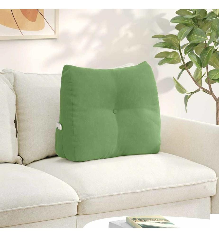 Coussin de Dos Vert clair 60 x 24 x 50 cm Velours