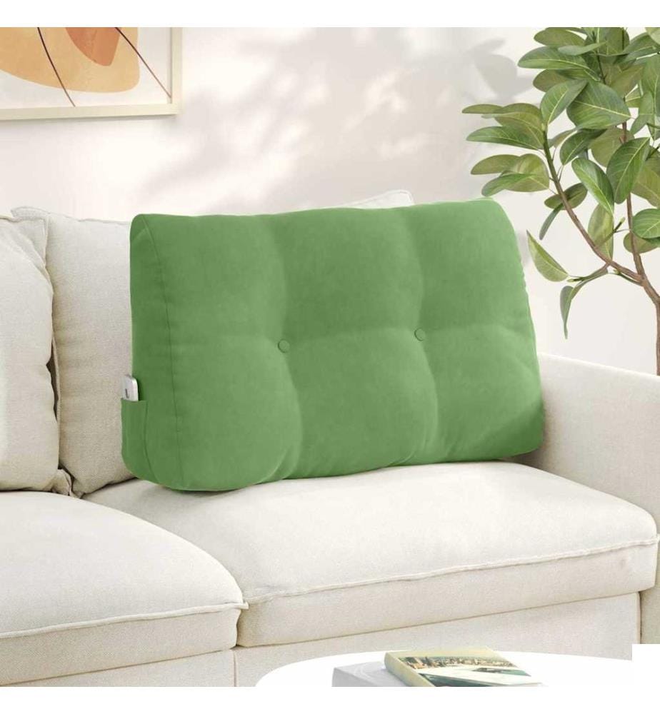 Coussin de Dos Vert clair 80 x 24 x 50 cm Velours