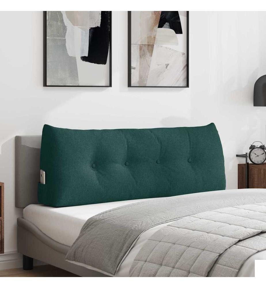 Coussin de Dos Vert foncé 120 x 24 x 50 cm tissu