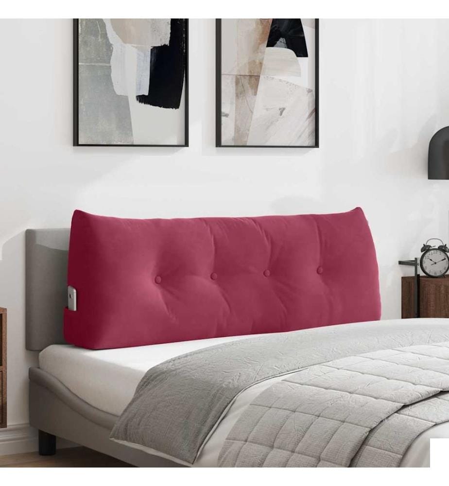 Coussin de Dos Bordeaux 120 x 24 x 50 cm Velours