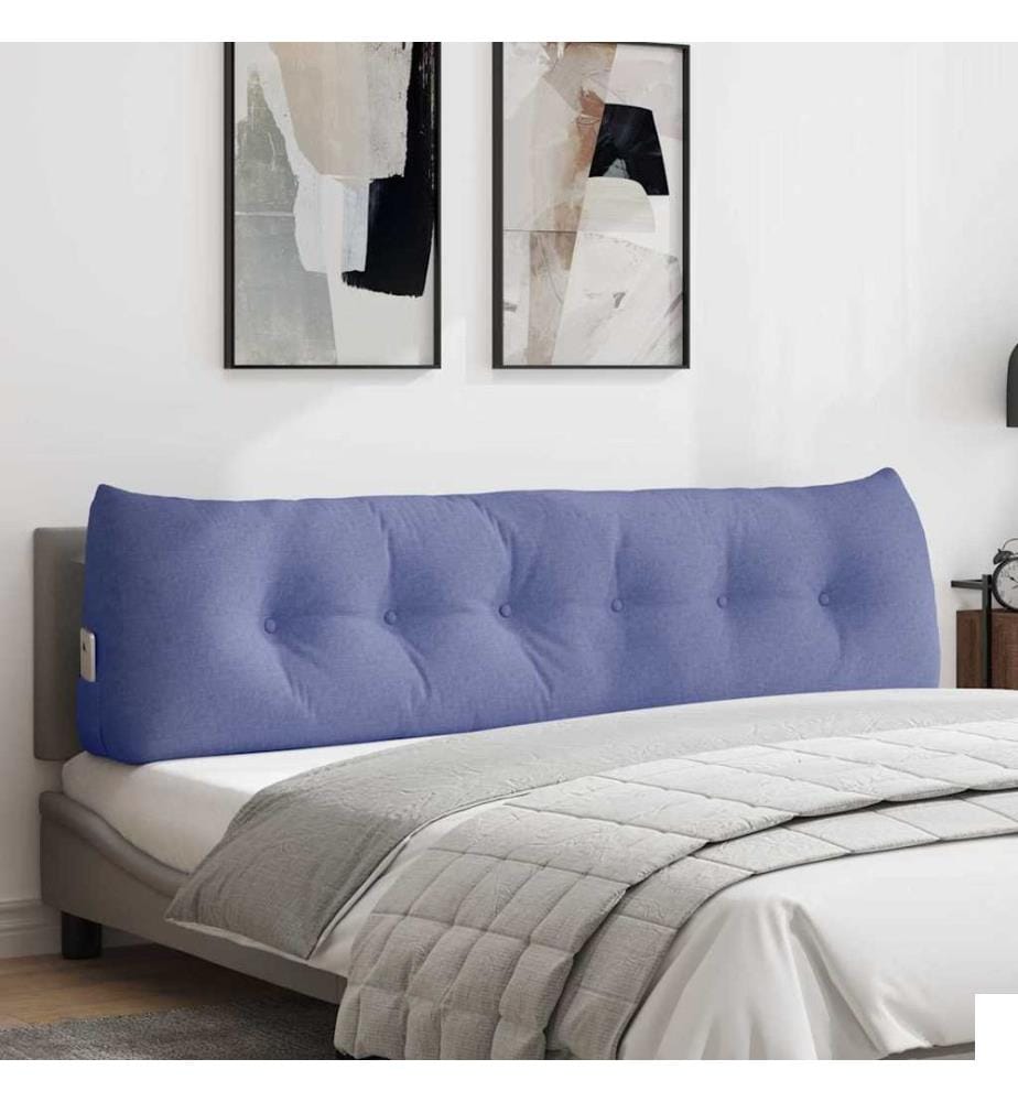 Coussin de Dos Bleu denim 180 x 24 x 50 cm tissu