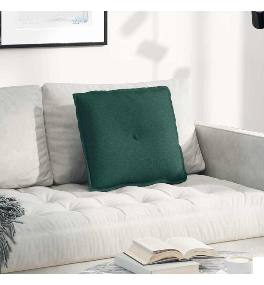 Coussin de Dos Vert foncé 50 x 19 x 45 cm tissu