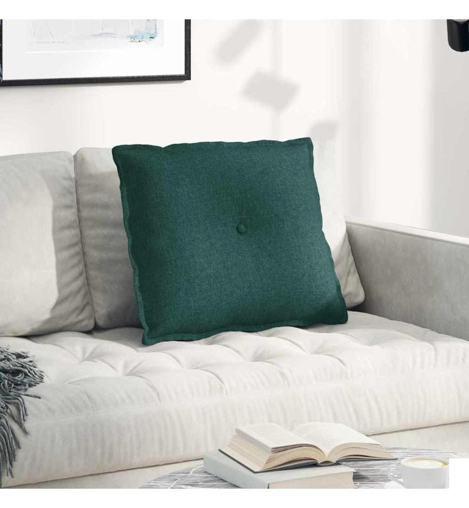 Coussin de Dos Vert foncé 60 x 19 x 50 cm tissu