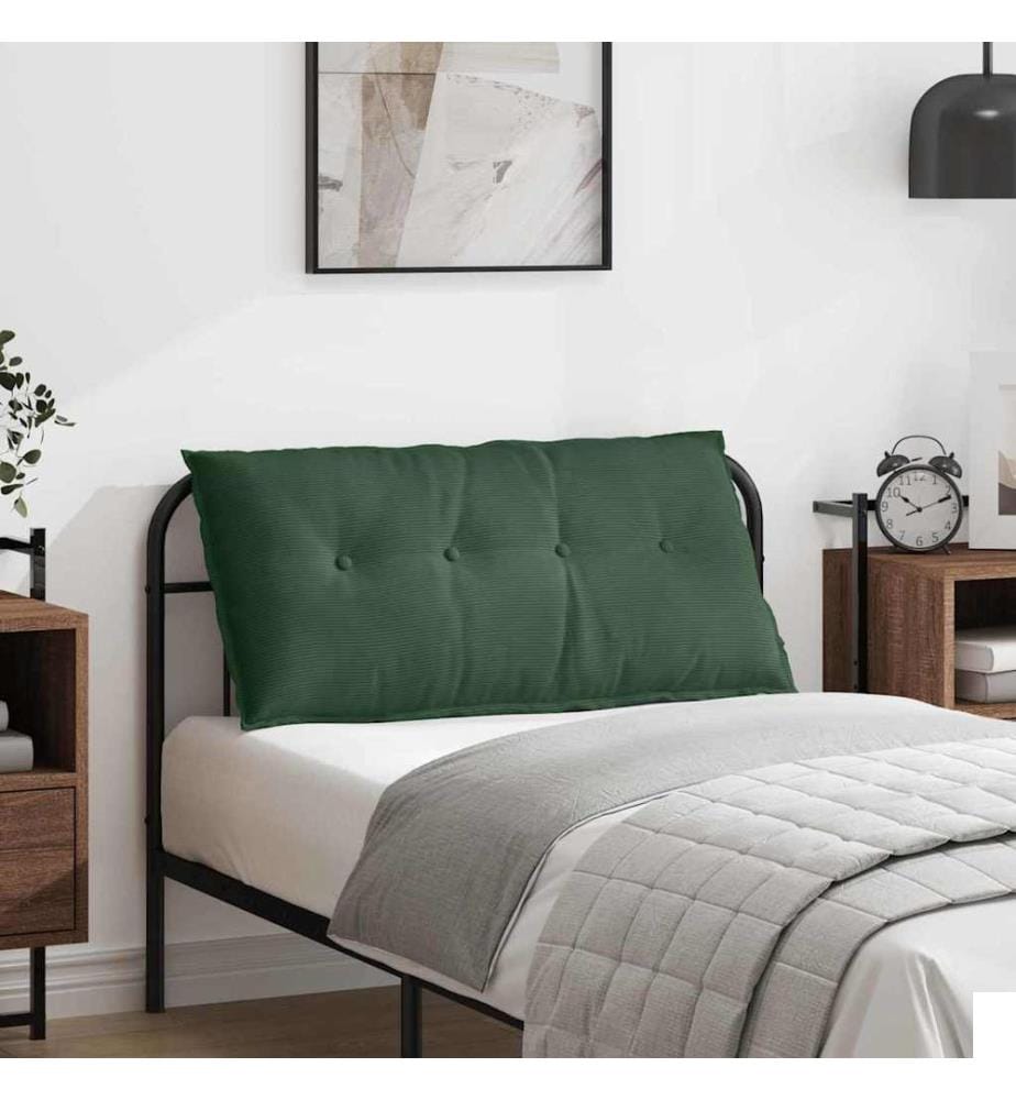 Coussin de Dos Vert Jungle 100 x 50 cm Tissu en velours côtelé