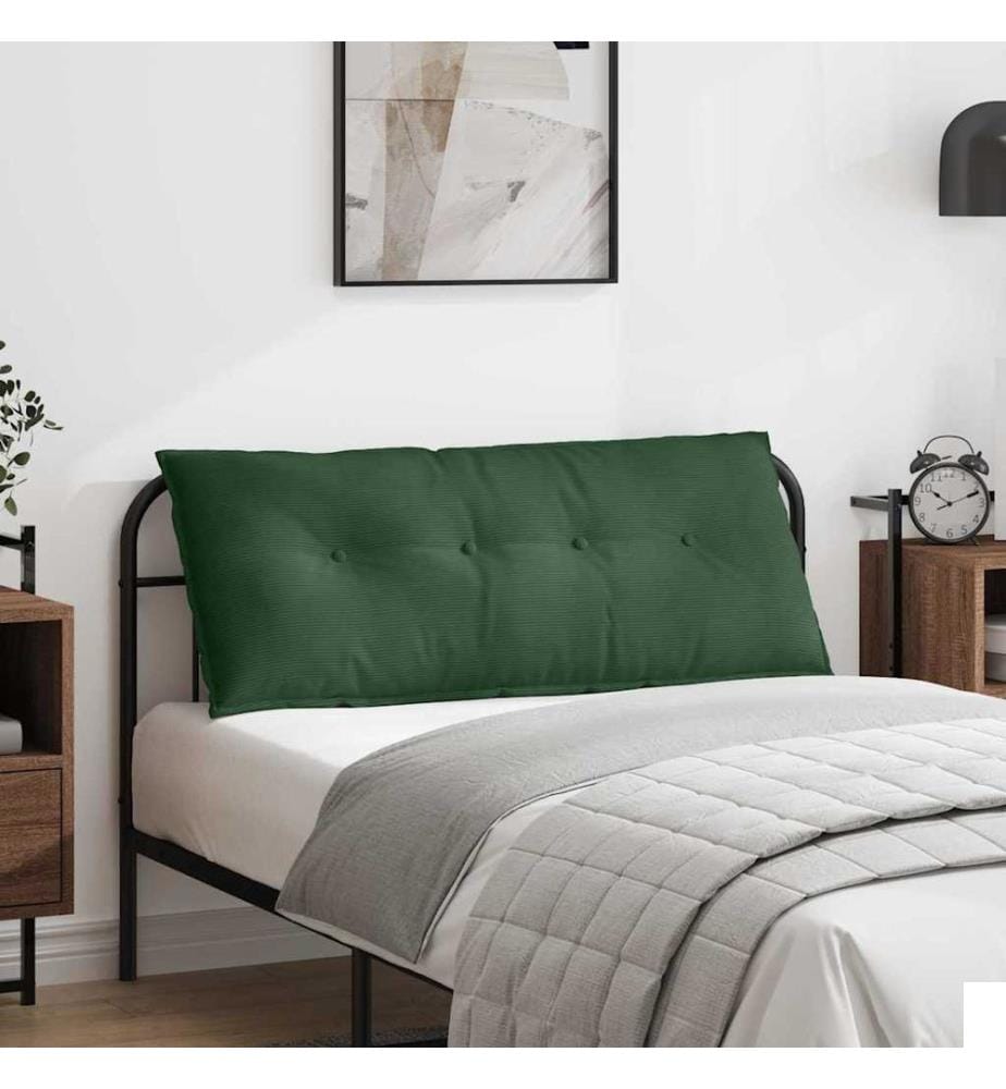 Coussin de Dos Vert Jungle 120 x 50 cm Tissu en velours côtelé