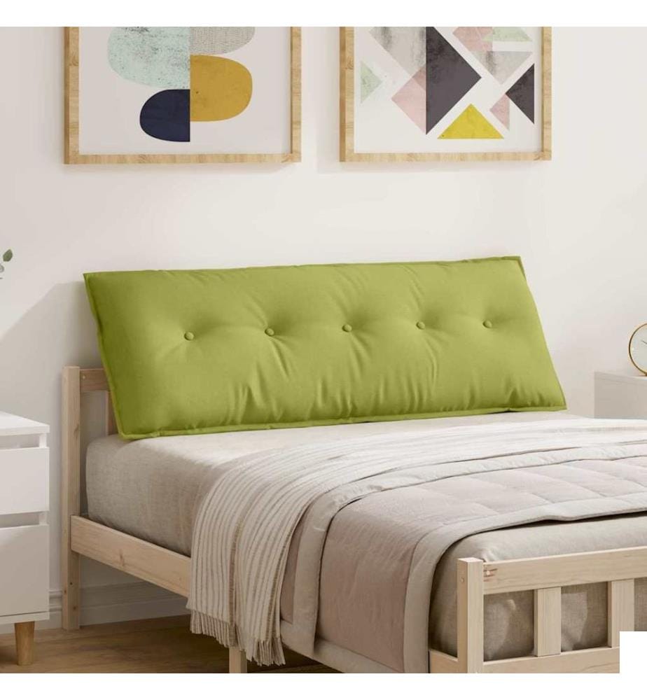 Coussin de Dos Vert clair 140 x 19 x 50 cm tissu