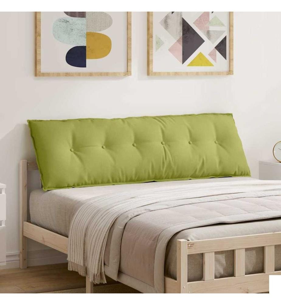 Coussin de Dos Vert clair 160 x 19 x 50 cm tissu