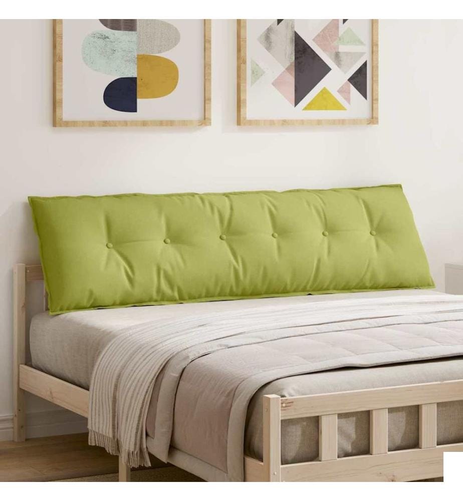 Coussin de Dos Vert clair 180 x 19 x 50 cm tissu