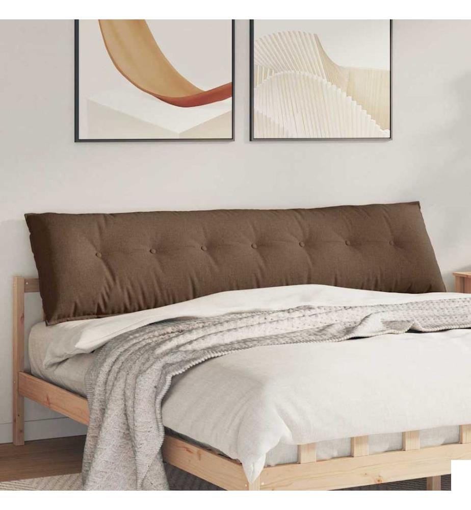 Coussin de Dos Marron 200 x 19 x 50 cm tissu