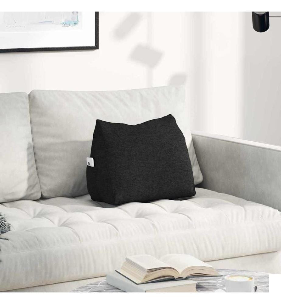 Coussin de Dos Noir 45 x 20 x 35 cm tissu