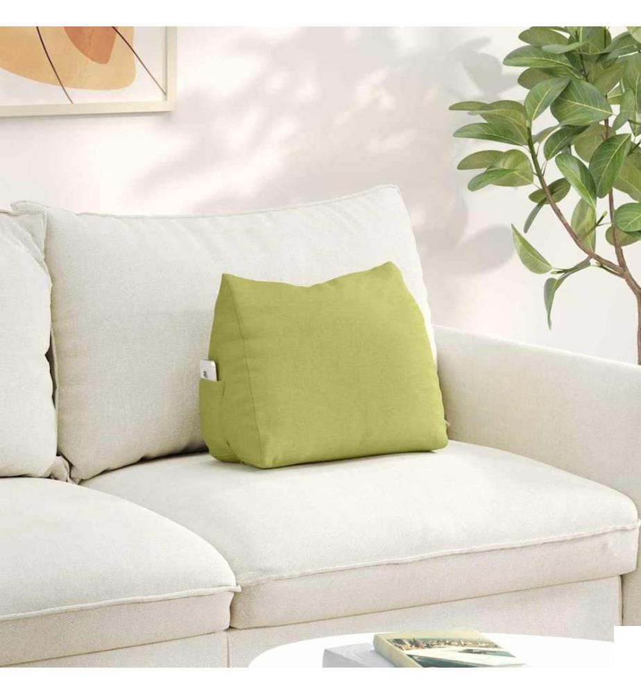 Coussin de Dos Vert clair 45 x 20 x 35 cm tissu