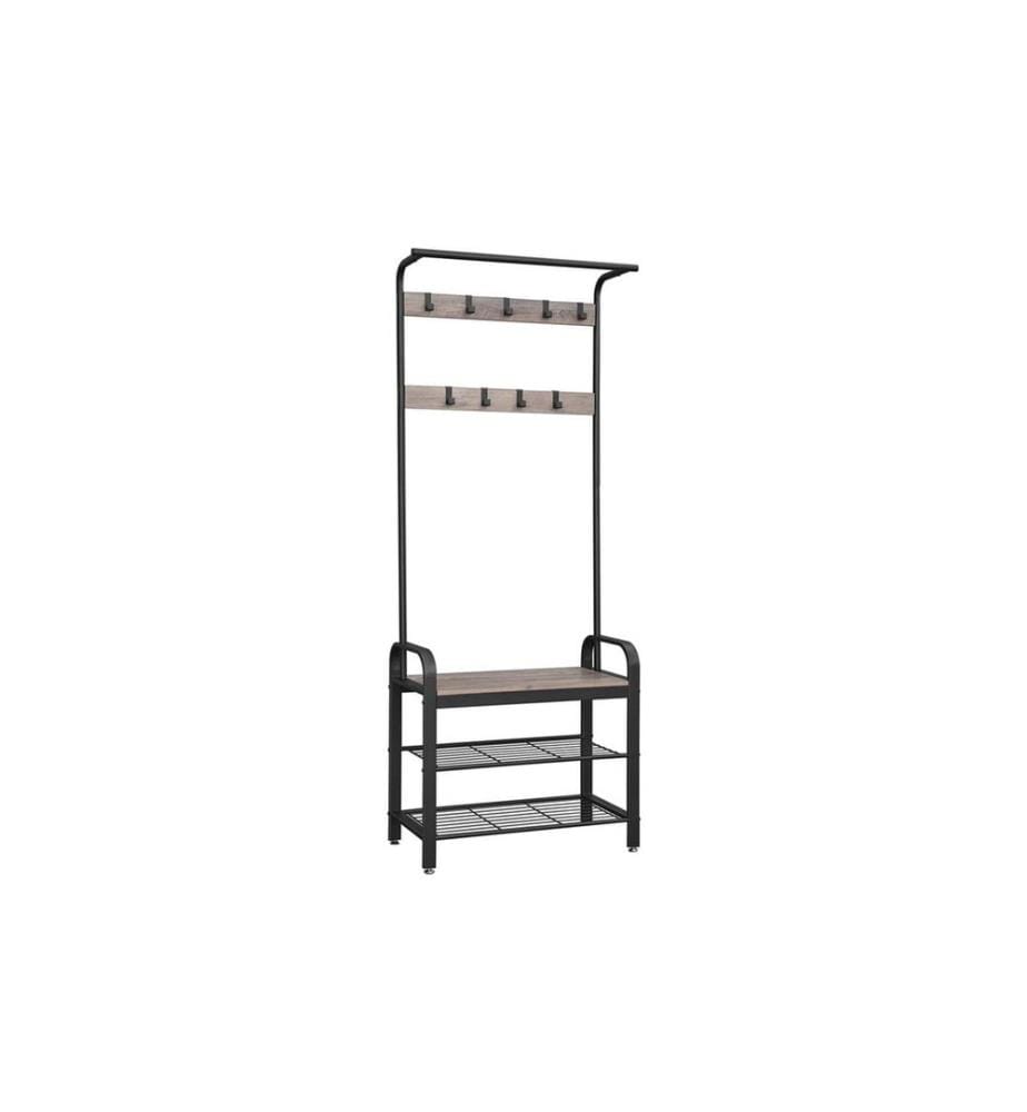 VASAGLE - Portemanteau avec porte-chaussures 72 x 183 cm