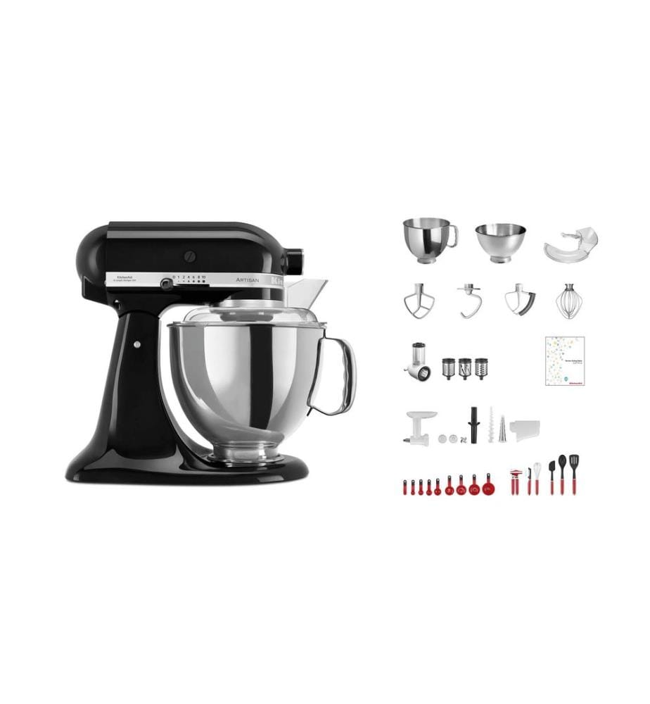 KitchenAid Robot ménager Artisan KSM200 Noir brillant