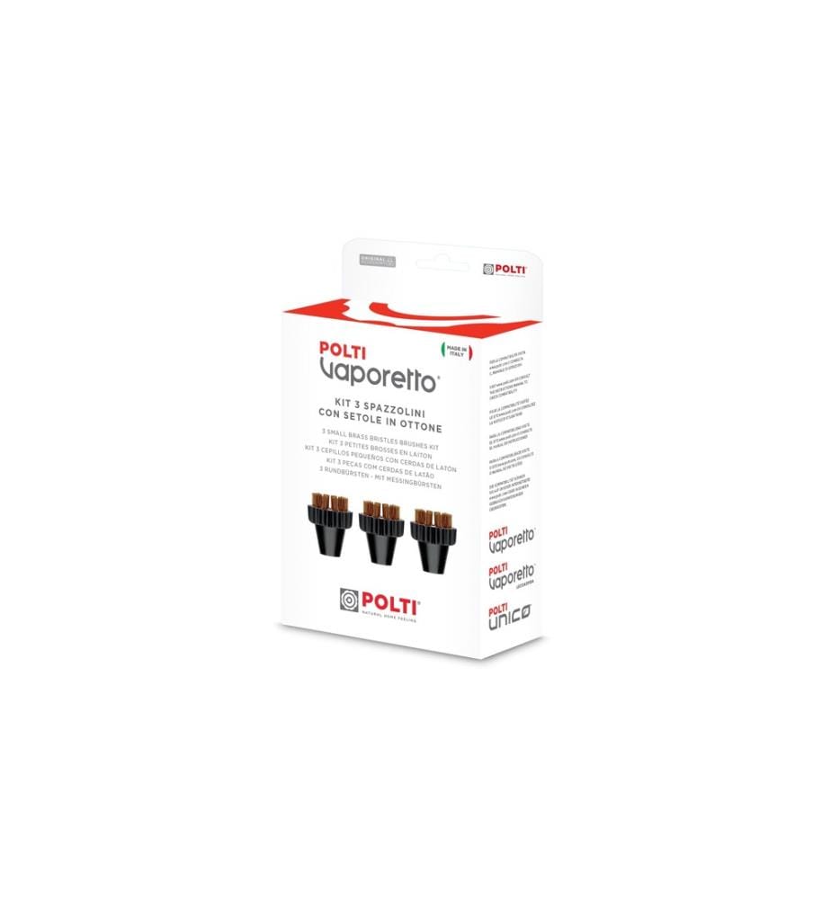 POLTI - Brosses circulaires en laiton pour Vaporetto, 3 pièces