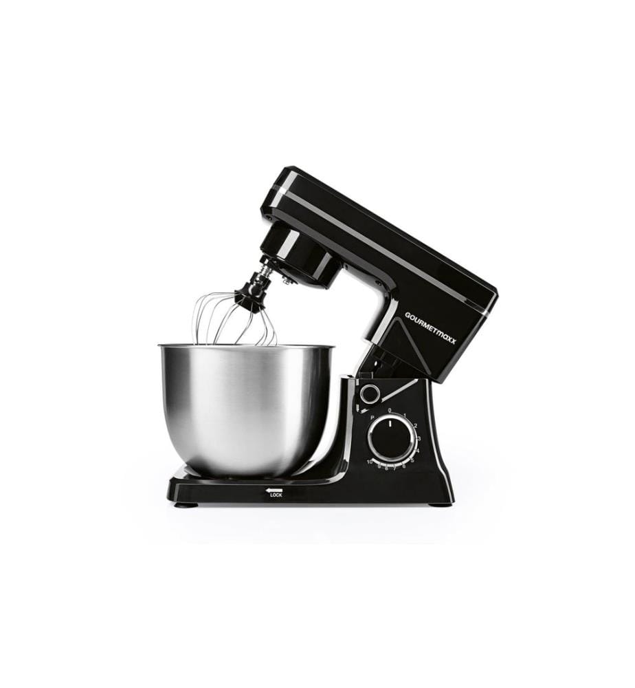 GOURMETMAXX - Robot ménager 5 pièces, 3 en 1 Noir
