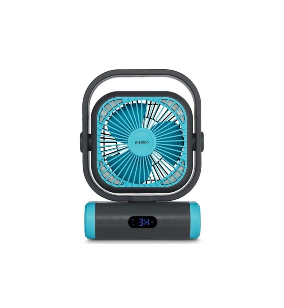 MEDION - Ventilateur USB E10 TF Bleu/Gris