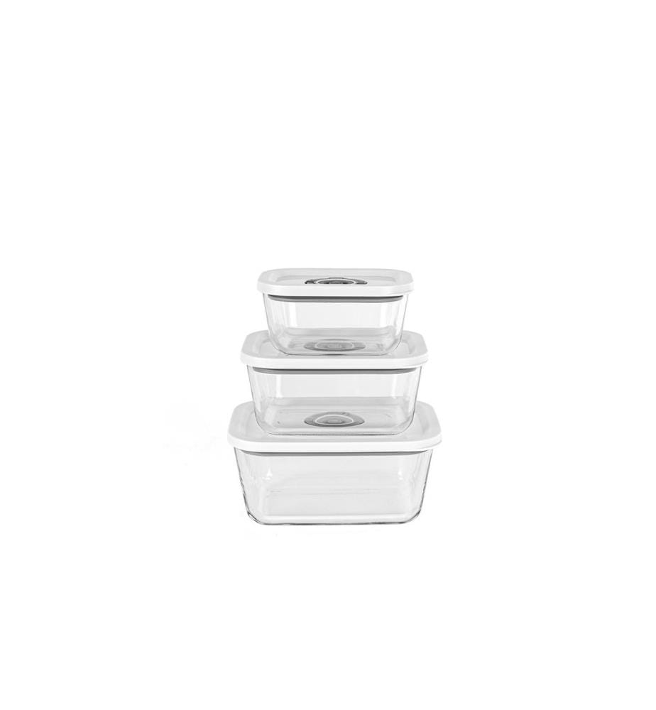 Rommelsbacher Récipient de mise sous vide VCG 1 350 ml 670 ml 1100 ml