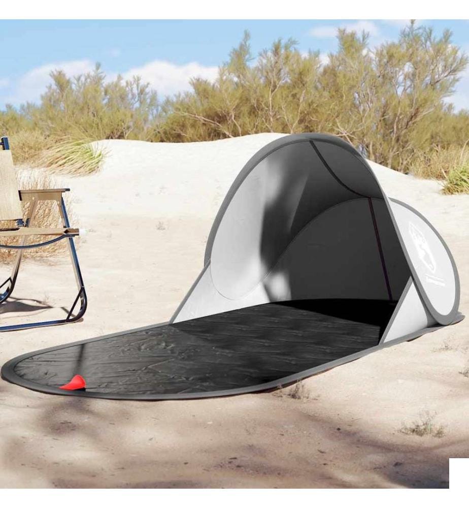 Tente de plage gris escamotable imperméable