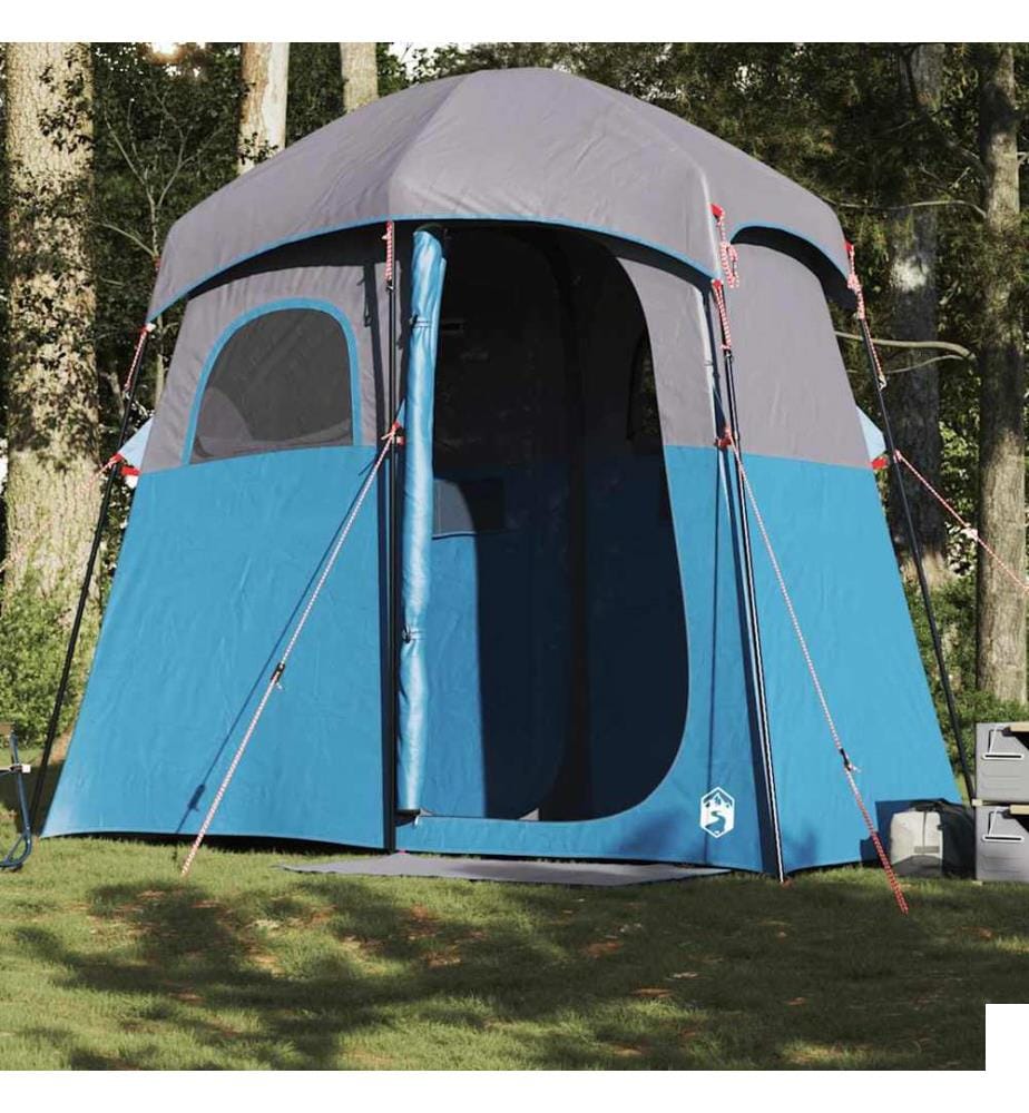 Tente de douche 2 personnes bleu imperméable