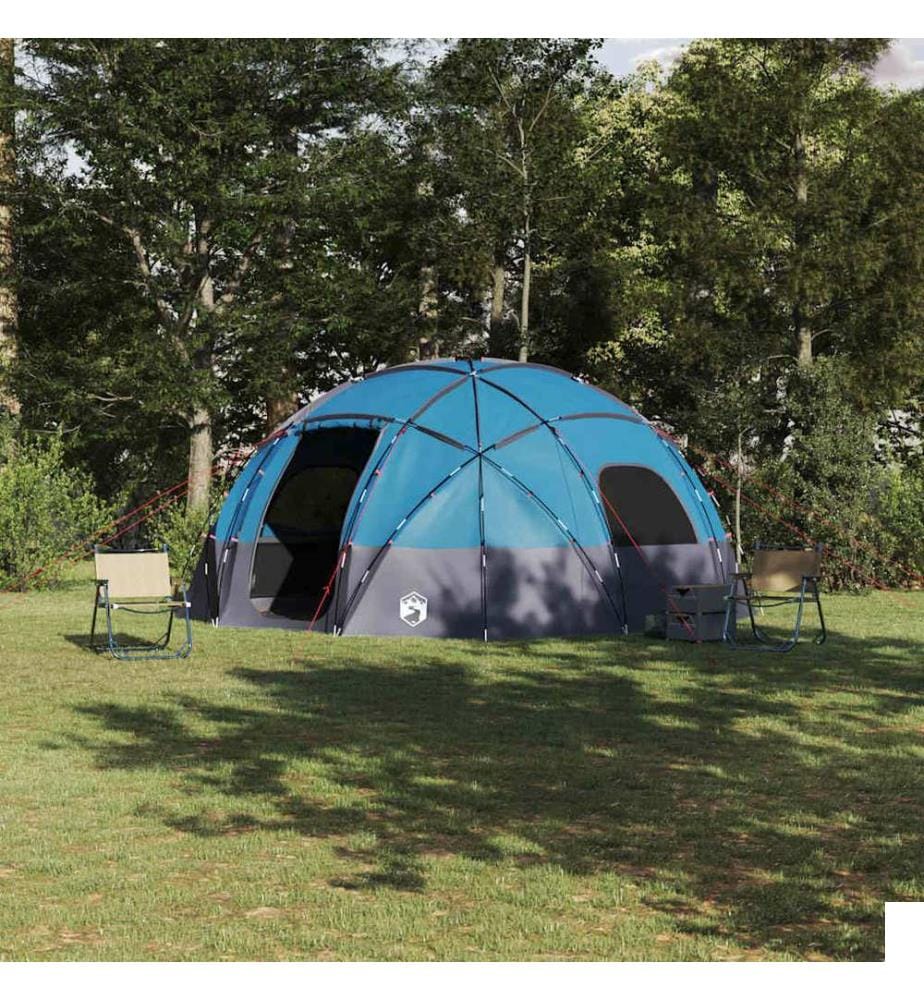 Tente Dôme avec toit Bleu 475 x 475 x 235 cm taffetas