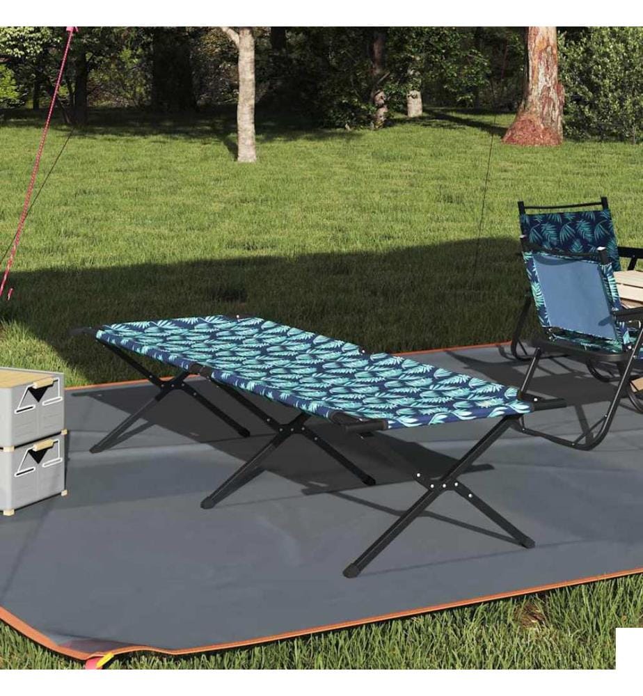 Lit de camping pliant Foret 210 x 80 x 46 cm Tissu Oxford