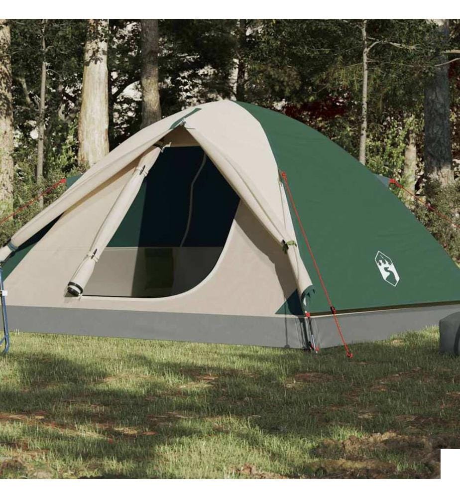 Tente de camping à dôme 6 personnes vert imperméable