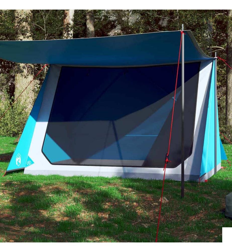 Tente de camping 2 personnes bleu imperméable