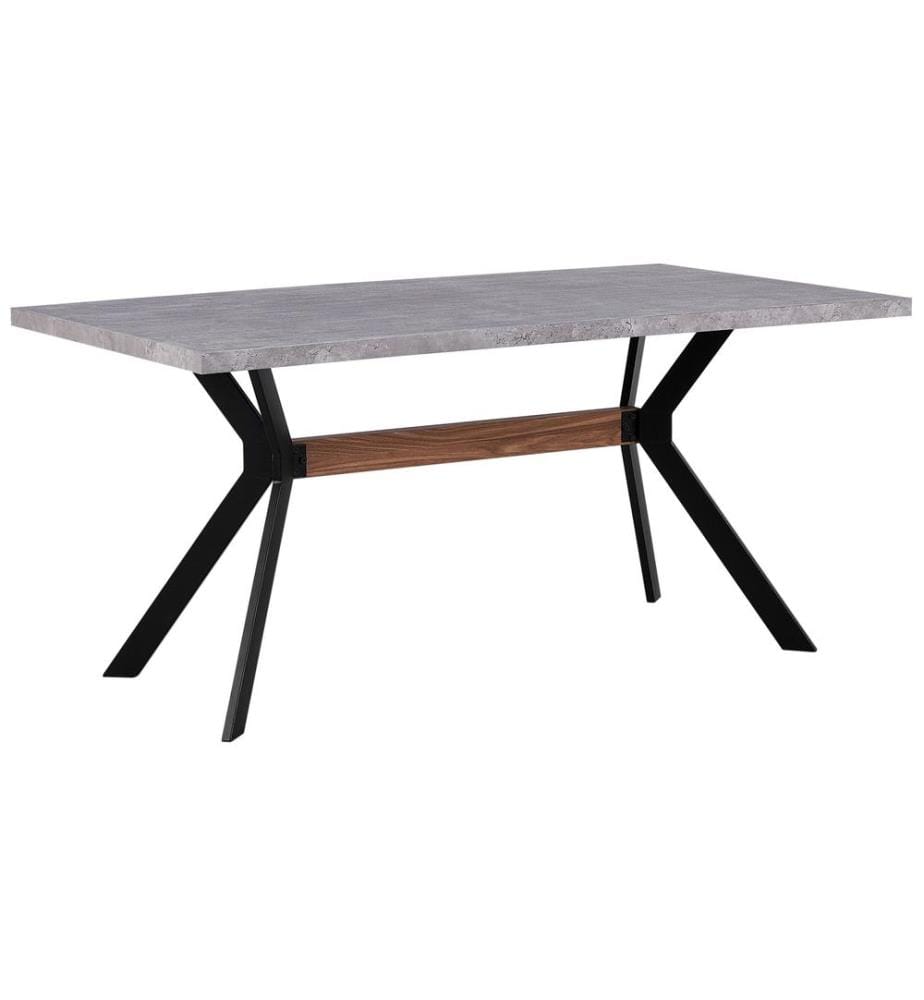 Table de repas BENSON Effet béton gris 160 cm 90 cm