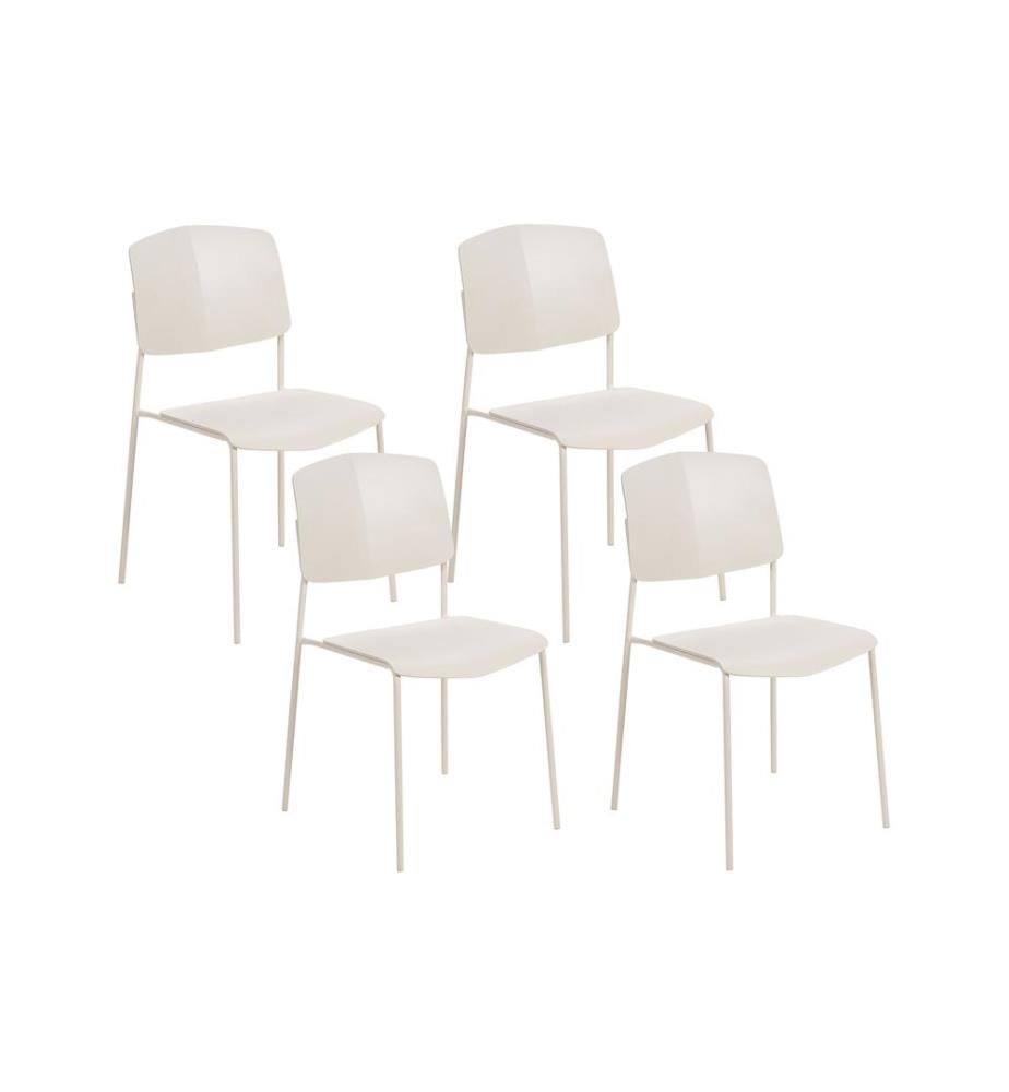 Lot de 4 chaises de salle à manger ASTORIA Beige