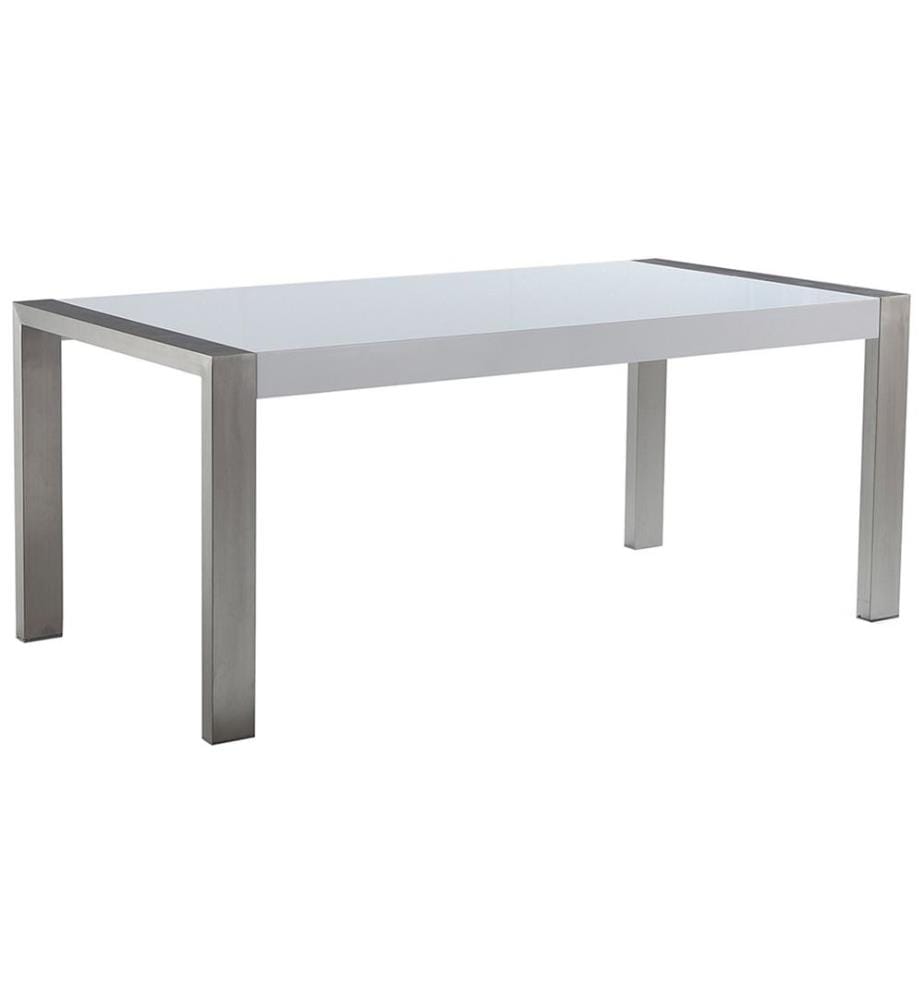 Table de repas ARCTIC Argenté 180 cm 90 cm
