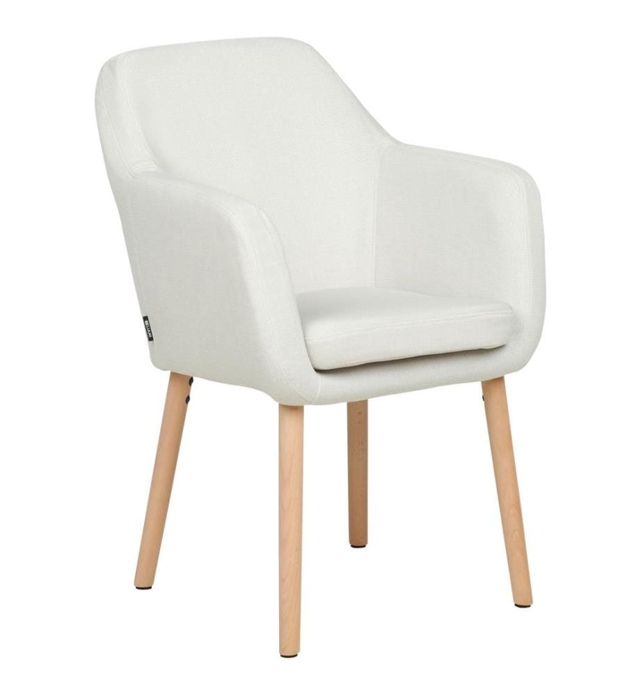 Chaise de salle à manger YORKVILLE II Velours Blanc cassé